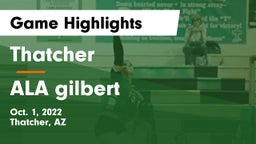 Thatcher  vs ALA gilbert Game Highlights - Oct. 1, 2022