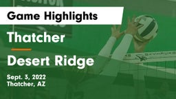 Thatcher  vs Desert Ridge Game Highlights - Sept. 3, 2022