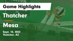 Thatcher  vs Mesa Game Highlights - Sept. 10, 2022