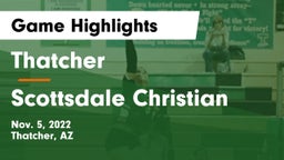 Thatcher  vs Scottsdale Christian Game Highlights - Nov. 5, 2022