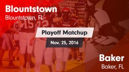 Matchup: Blountstown vs. Baker  2016