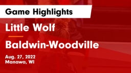 Little Wolf  vs Baldwin-Woodville  Game Highlights - Aug. 27, 2022