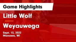 Little Wolf  vs Weyauwega Game Highlights - Sept. 13, 2022