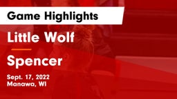 Little Wolf  vs Spencer  Game Highlights - Sept. 17, 2022