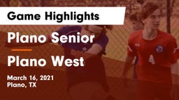 Plano Senior  vs Plano West  Game Highlights - March 16, 2021