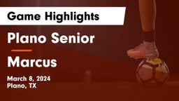 Plano Senior  vs Marcus  Game Highlights - March 8, 2024
