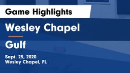 Wesley Chapel  vs Gulf  Game Highlights - Sept. 25, 2020