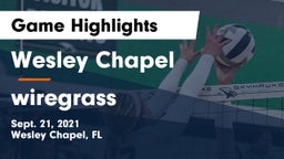 Wesley Chapel  vs wiregrass  Game Highlights - Sept. 21, 2021