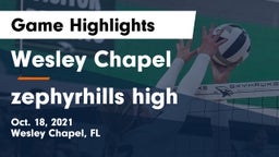 Wesley Chapel  vs zephyrhills high Game Highlights - Oct. 18, 2021