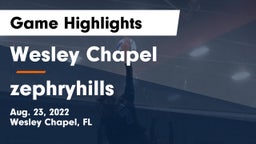 Wesley Chapel  vs zephryhills Game Highlights - Aug. 23, 2022