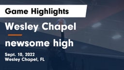 Wesley Chapel  vs newsome high Game Highlights - Sept. 10, 2022