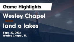 Wesley Chapel  vs land o lakes Game Highlights - Sept. 20, 2022