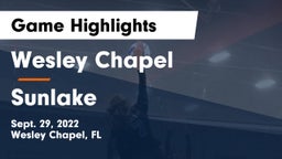 Wesley Chapel  vs Sunlake  Game Highlights - Sept. 29, 2022