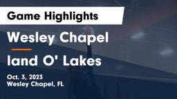 Wesley Chapel  vs land O' Lakes Game Highlights - Oct. 3, 2023