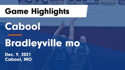 Cabool  vs Bradleyville mo Game Highlights - Dec. 9, 2021