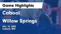 Cabool  vs Willow Springs  Game Highlights - Oct. 13, 2022