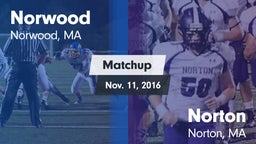 Matchup: Norwood  vs. Norton  2016