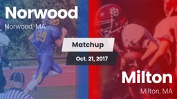Matchup: Norwood  vs. Milton  2017