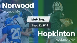 Matchup: Norwood  vs. Hopkinton  2018