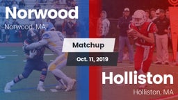 Matchup: Norwood  vs. Holliston  2019