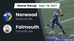 Recap: Norwood  vs. Falmouth  2021