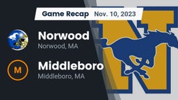 Recap: Norwood  vs. Middleboro  2023