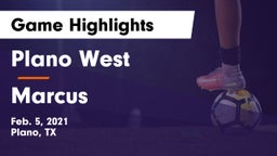 Plano West  vs Marcus  Game Highlights - Feb. 5, 2021