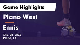 Plano West  vs Ennis  Game Highlights - Jan. 20, 2023