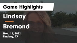 Lindsay  vs Bremond Game Highlights - Nov. 12, 2022