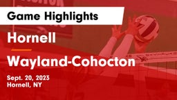 Hornell  vs Wayland-Cohocton  Game Highlights - Sept. 20, 2023