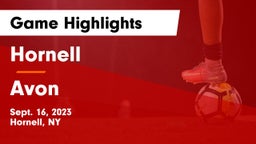 Hornell  vs Avon  Game Highlights - Sept. 16, 2023