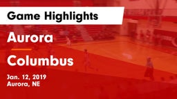 Aurora  vs Columbus  Game Highlights - Jan. 12, 2019