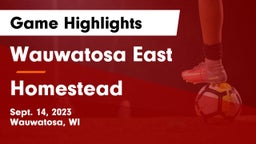 Wauwatosa East  vs Homestead  Game Highlights - Sept. 14, 2023