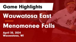 Wauwatosa East  vs Menomonee Falls  Game Highlights - April 30, 2024