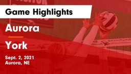 Aurora  vs York  Game Highlights - Sept. 2, 2021