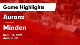 Aurora  vs Minden Game Highlights - Sept. 14, 2021