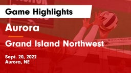 Aurora  vs Grand Island Northwest  Game Highlights - Sept. 20, 2022