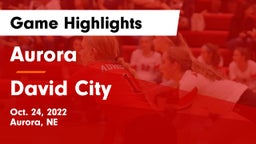 Aurora  vs David City  Game Highlights - Oct. 24, 2022