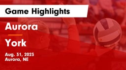Aurora  vs York  Game Highlights - Aug. 31, 2023