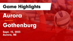 Aurora  vs Gothenburg  Game Highlights - Sept. 15, 2023