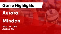 Aurora  vs Minden  Game Highlights - Sept. 16, 2023