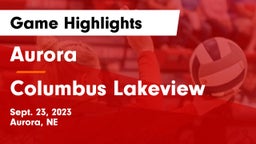 Aurora  vs Columbus Lakeview  Game Highlights - Sept. 23, 2023
