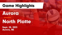 Aurora  vs North Platte  Game Highlights - Sept. 28, 2023