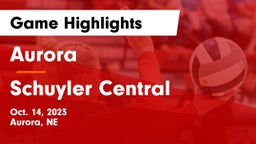 Aurora  vs Schuyler Central  Game Highlights - Oct. 14, 2023