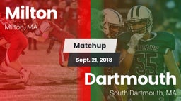 Matchup: Milton  vs. Dartmouth  2018