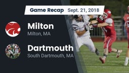 Recap: Milton  vs. Dartmouth  2018