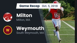 Recap: Milton  vs. Weymouth  2018