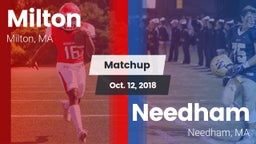 Matchup: Milton  vs. Needham  2018