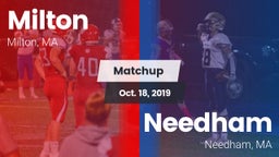 Matchup: Milton  vs. Needham  2019