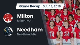 Recap: Milton  vs. Needham  2019
